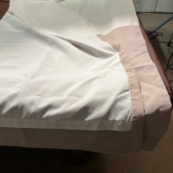 Curtainworks Kendall Curtain Panel, 63 inch long 52 wide (each panel), Ivory/Tan - Picture 3 of 4